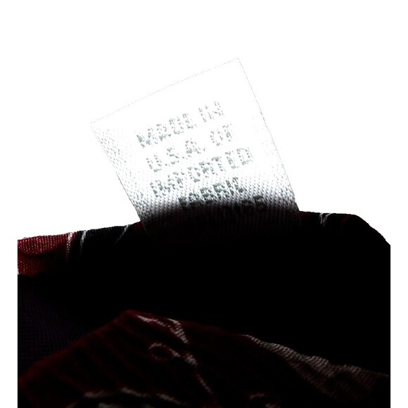 Pierre Cardin Necktie Paisley Navy Blue Burgundy 59" Long 100% Silk Made in USA - Picture 5 of 5